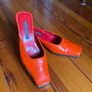 Nine West Tangerine Slipper Mules
